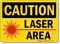 Caution Laser Area Sign