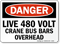 Live 480 Volt Danger Sign