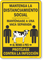Maintain Social Distancing Keep 1 Cow Apart Spanish Sign