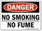 No Smoking No Fume Sign