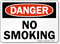 No Smoking Danger Sign