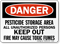 Danger Pesticide Storage Area Sign