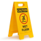 Caution Wet Floor W/Graphic Fold-Ups® Floor Sign