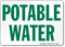Potable Water Sign