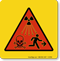 Radiation Waves Dangers, Warning Sign Symbol