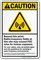 Radio Frequency Fields ANSI Caution Sign