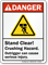 Stand Clear, Crushing Hazard ANSI Danger Sign
