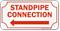 Standpipe Connection Left Sign