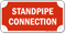 Standpipe Fire Sprinkler Connection Sign