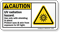 UV Radiation Hazard ANSI Caution Sign
