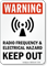 Warning - Electrical Hazard Keep Out Sign
