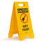 Caution Wet Paint W/Graphic Fold-Ups® Floor Sign